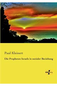 Propheten Israels in sozialer Beziehung