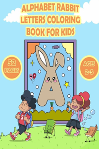 Alphabet Rabbit Letters Coloring Book
