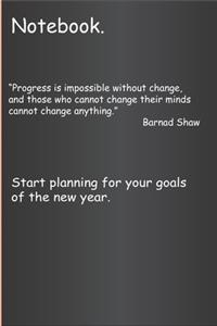 Plan for your goals of the year.