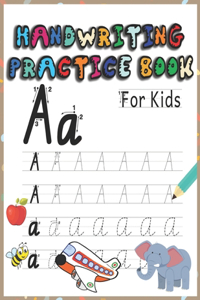 Handwriting practice book for kids