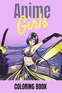 Anime Girls Coloring Book
