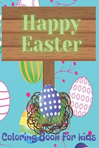 Happy Easter: Christian Easter coloring book for kids