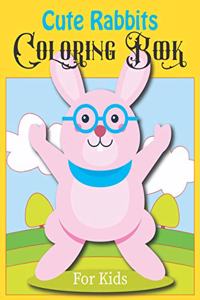 Cute Rabbits Coloring Book For Kids