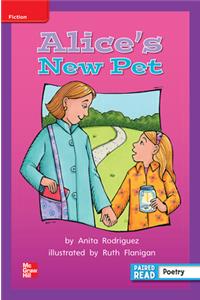 Reading Wonders Leveled Reader Alice's New Pet: Ell Unit 2 Week 5 Grade 2