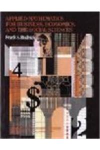 Applied Mathematics for Business, Economics and the Social Sciences