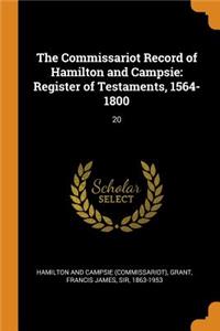 The Commissariot Record of Hamilton and Campsie