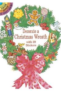 Decorate a Christmas Wreath with 39 Stickers