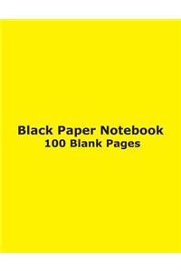 Black Paper Notebook - 100 Blank Pages