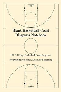 Blank Basketball Court Diagrams Notebook