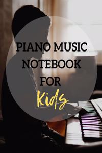 Piano Music Notebook For Kids