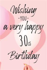 Wishing you a very happy 30th Birthday