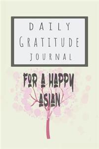 Daily Gratitude Journal for a Happy Asian