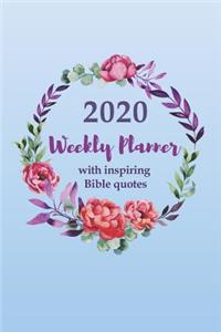 2020 Weekly Planner with an Inspiring Bible Quote for Each Week
