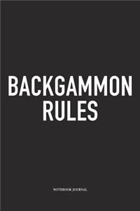 Backgammon Rules