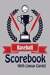 Baseball Scorebook With Lineup Cards