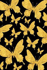 Gold Butterfly Notebook