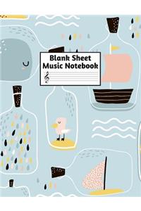 Blank Sheet Music Notebook