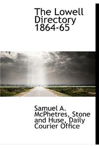 The Lowell Directory 1864-65