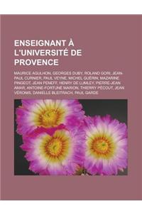 Enseignant A L'Universite de Provence