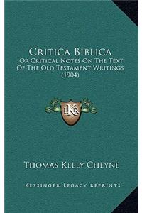 Critica Biblica