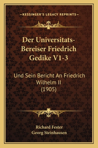 Der Universitats-Bereiser Friedrich Gedike V1-3