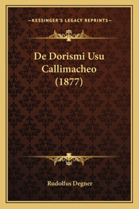 De Dorismi Usu Callimacheo (1877)
