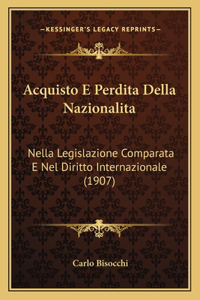 Acquisto E Perdita Della Nazionalita