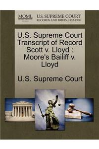 U.S. Supreme Court Transcript of Record Scott V. Lloyd