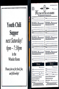 Attendance Registration Pad Large Holder - Black (Pkg of 3)