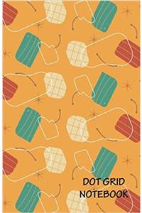 Dot Grid Notebook - Retro Pattern: Dot Grid Pages: 5