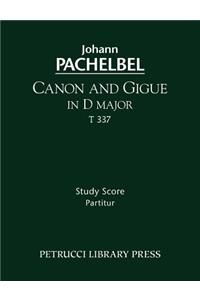 Canon and Gigue in D major, T 337 - Study score