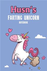 Husn's Farting Unicorn Notebook