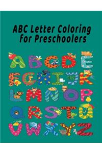 ABC Letter Coloring Book For Preschoolers