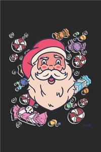 Christmas Santa Candy Notebook