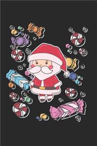 Christmas Santa Candy Notebook