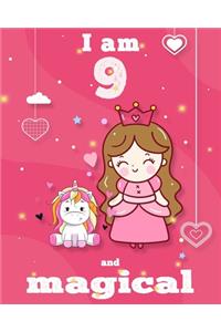 unicorn journal i am 9 and magical