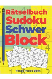 Rätselbuch Sudoku Schwer Block