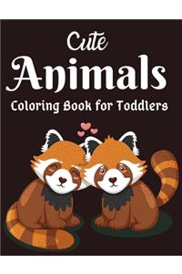 Cute Animals Coloring Book for Toddlers