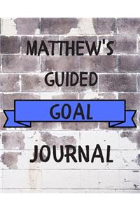 Matthew's 2020 Goal Book