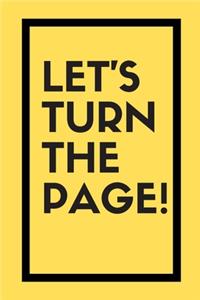 Let's turn the page