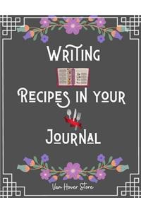 Writing Recipes in your Journal
