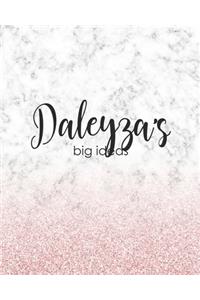 Daleyza's Big Ideas: Personalized Notebook - 8x10 Lined Women's Journal