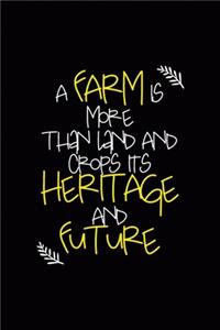 A Farm Is More Than Land And Crops It's Heritage And Future