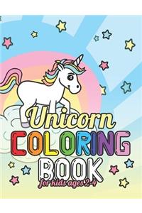 Unicorn Coloring Book for Kids Ages 2-4