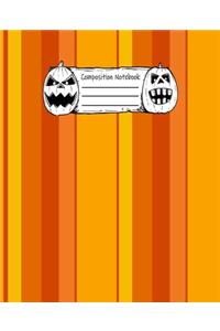 Halloween Abstract Pattern Volume 7 Wide Ruled Journal