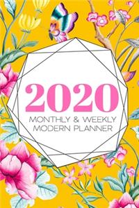 2020 Monthly & Weekly Modern Planner