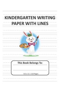 Kindergarten Writing Paper with Lines