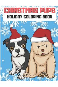 Christmas Pups Holiday Coloring Book