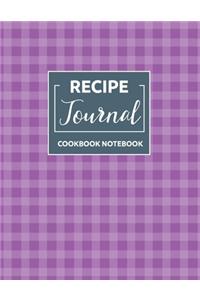 Blank cookbook recipes & notes to write in