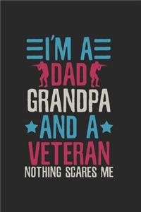 Veteran I'm a Dad Grandpa Notebook
